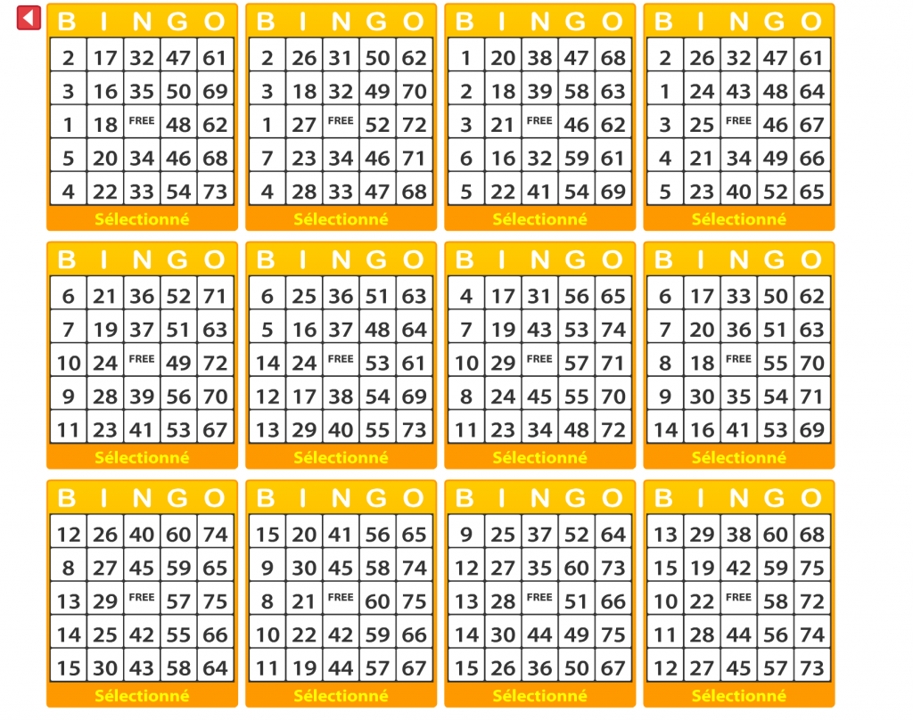 salle bingo valise en or