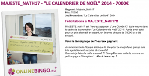 Gagnante jeu bingo Nath17