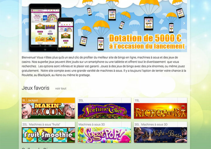 capture nouveau site online bingo