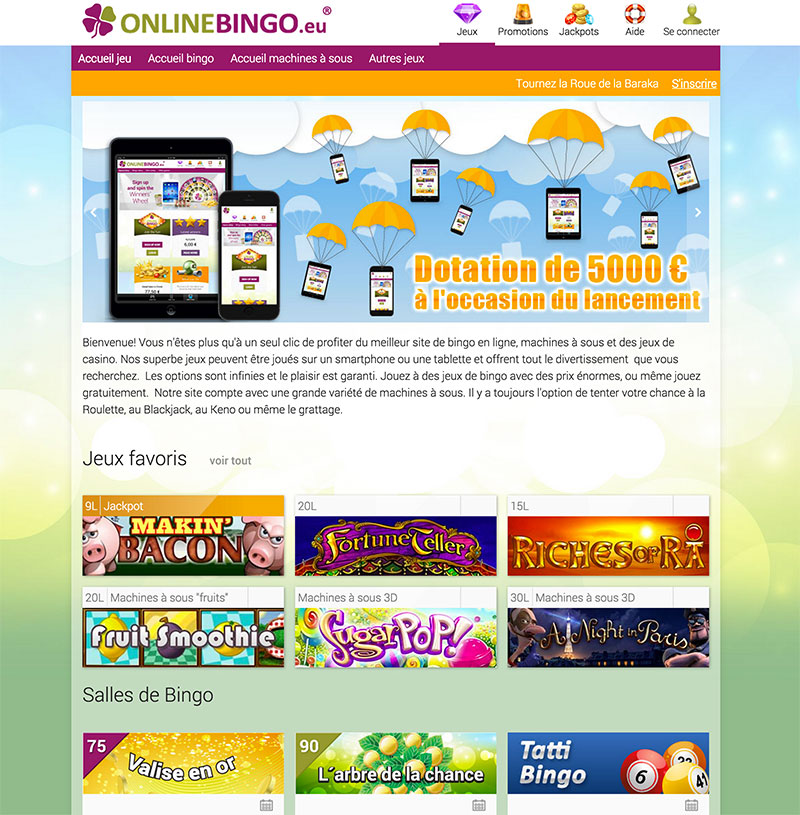 capture nouveau site online bingo